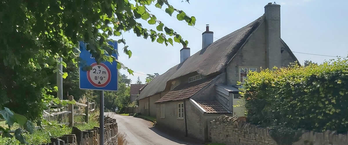 Thatched cottage in the parish - photo by kind permission of Jemma Lawson